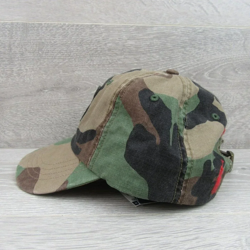Polo Ralph Lauren Camo Tiger Patch Baseball Hat Cap Adjustable Fit NEW - Picture 6 of 15